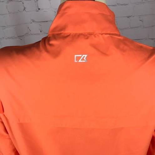 Cutter and Buck  1/2 zip Windbreaker Med EUC Orange