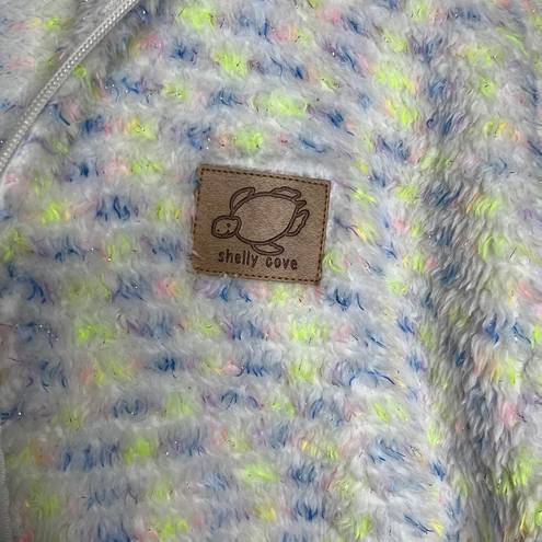 Shelly Cove  Multi Color Sherpa Pullover Quarter Zip Size Small