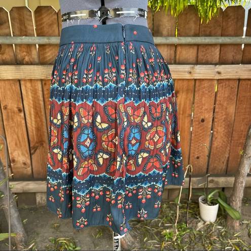 Farm Rio  Libali Sea BL Pleated Mini Skirt size S