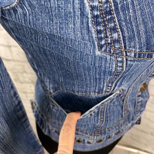 DKNY Jeans cotton blend button up denim jacket 