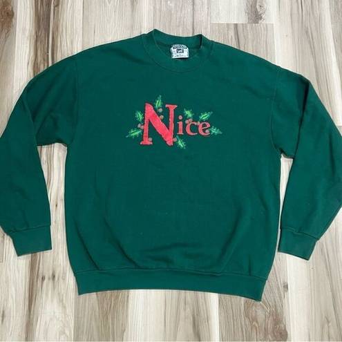 Lee Vintage  Christmas Nice Crewneck Sweatshirt Women’s Large