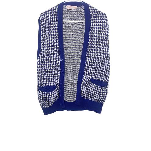 Brooks Brothers Vintage  cotton houndstooth sweater vest size large