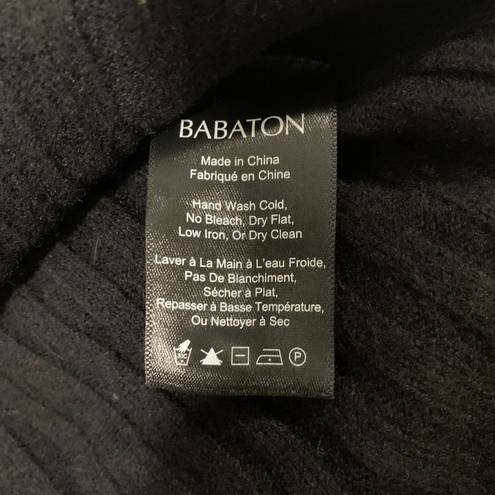 Babaton Aritzia |  Nathaniel Black Ribbed Cropped Wool Blend Sweater Size Small