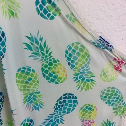 PilyQ  Voyager Pineapple High Neck Dress Cover Up Swim XS/S