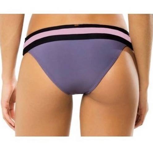 PilyQ NWT  Women's Amethyst Color Block Banded Full Swim Bottom- Size Small