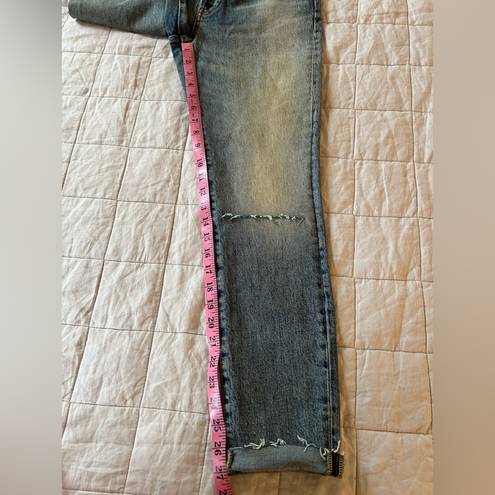 We The Free NWOT  Stella High Rise Skinny Jean Rip & Repair Raw Hem Cuff- 28