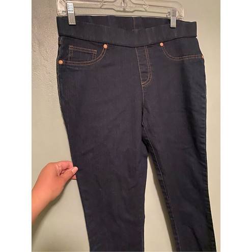 Faded Glory  Dark Wash Pull On Skinny Jeans Size 10 NWOT