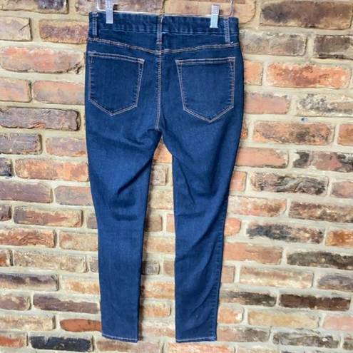 Faded Glory  Dark Wash Blue Denim Skinny Jegging Jeans Women's Size 6P Petite