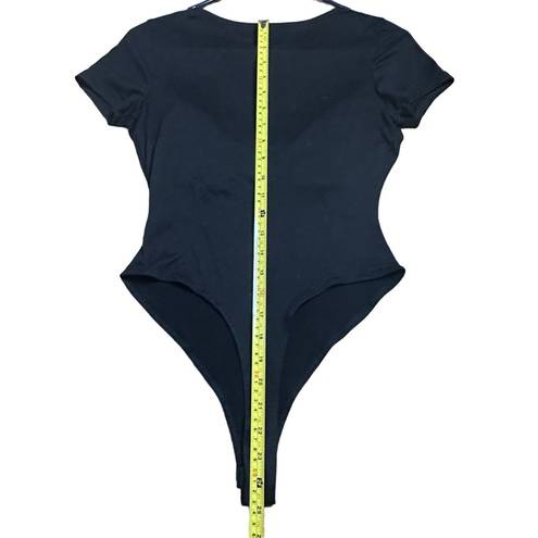 One Piece low cut black bodysuit  xs/small