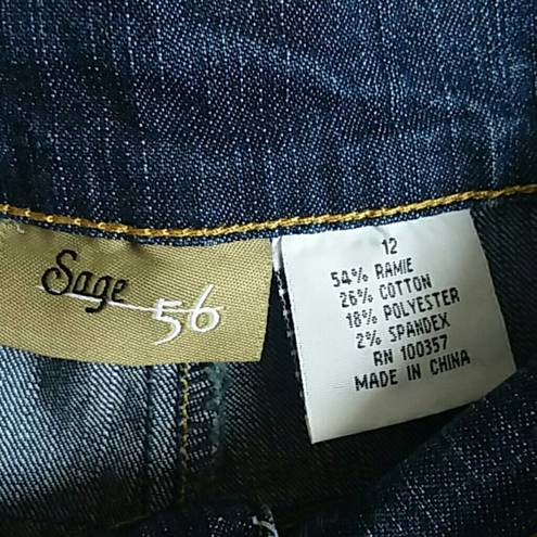 Sage  56 Jeans/ Embroidered