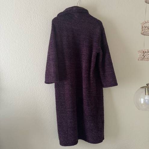 Barefoot Dreams  Purple Cozychic Long Robe Size 1 Missing Belt