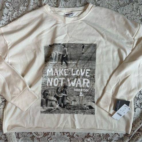 Grayson Threads NWT Make Love Not War XL Woodstock Pullover