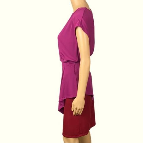 Mulberry NARCISCO RODRIQUEZ for Design Nation-draped  over Burgundy. Medium. NWT