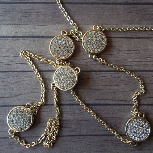 Amrita Singh  Gold Austrian Crystal Necklace