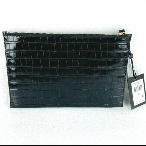 DKNY wristlet clutch alligator print women’s