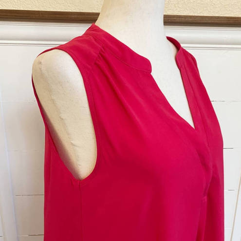 Lush Clothing LUSH V-Neck Button Front Raspberry Sleeveless Mini Dress SZ M