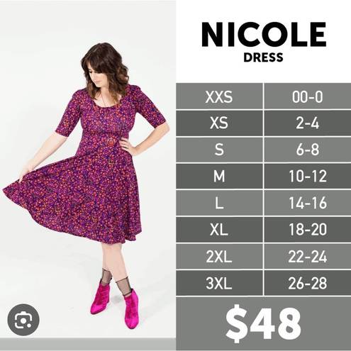 LuLaRoe Floral Swing Dress