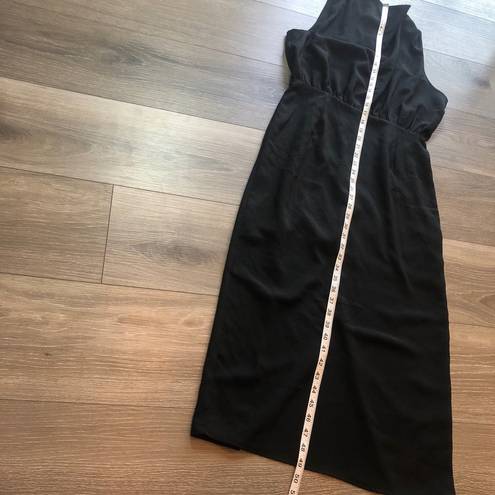 Entro  Black Sleeveless Cowl Neck Midi Dress Size Medium NWT