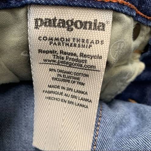 Patagonia  Organic Cotton Stretch Skinny Jeans Medium Dark Blue Size 26