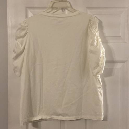 Kate Spade  New York Shirt size XL excellent condition color white length 24”