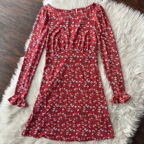 Free People Say Hello Floral Mini Dress