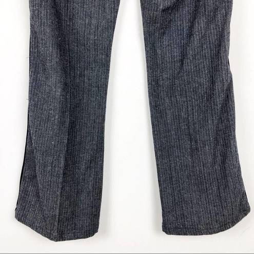 7 For All Mankind  Nico Wide Leg Herringbone Trousers Pants Size 27 low rise y2k