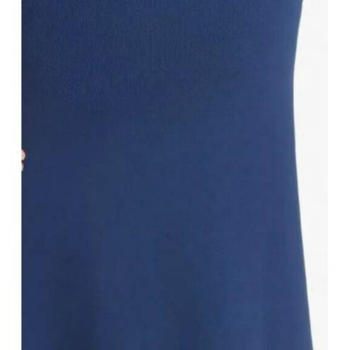 MM.LaFleur NWT  Harlem in Regent Blue Foldover Waist Stretch Knit Pencil Skirt +2