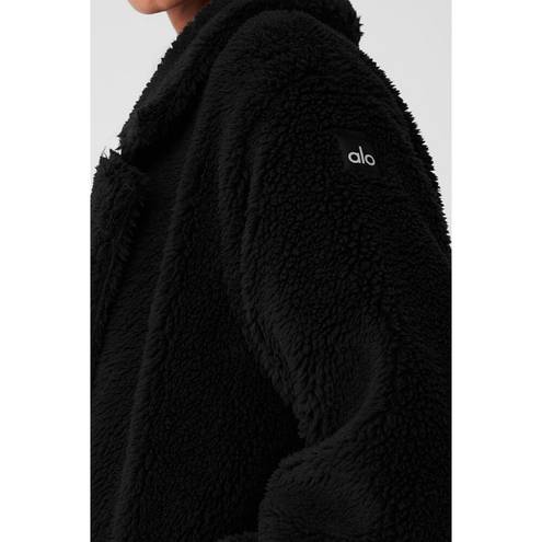 Alo Yoga Alo Oversized Sherpa Trench Fuzzy Teddy Shearling Long Duster Faux Fur Coat M