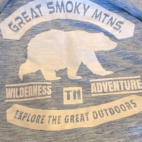 Great Smoky  Mountains Sweatshirt Hoodie Blue Graphic