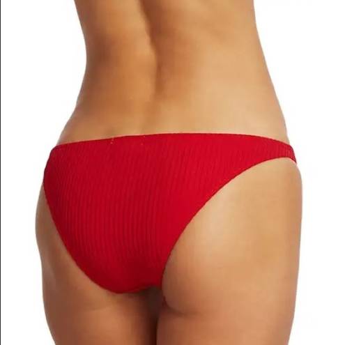 ONIA NWT  - Ashley Ribbed Bikini Bottom - Red Rock