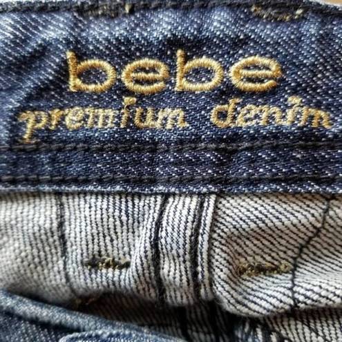 Bebe  Premium Denim Gold Rhinestone Jeans