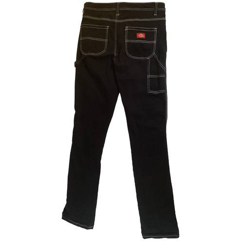 Dickies  Women's Carpenter Jeans (J1080FB) Black Contrast Stitch Size 7/28