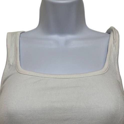 n:philanthropy  Womens Size Medium Prince Tank Bodysuit White Ribbed NWT