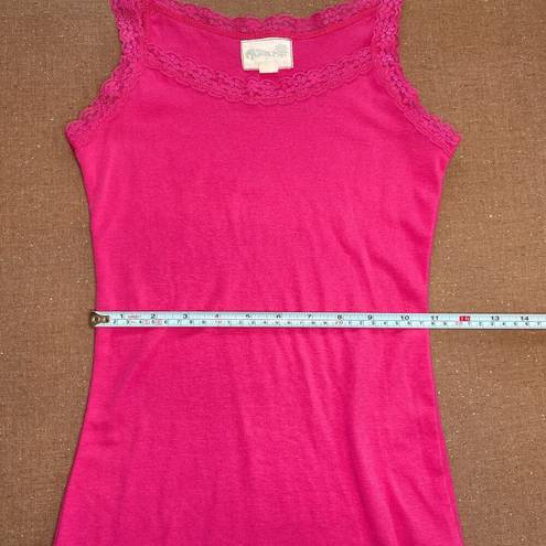 Kirra Pac Sun  Sunshine Lace camisole Tank Top Y2K Style Pink Summer Beach size M