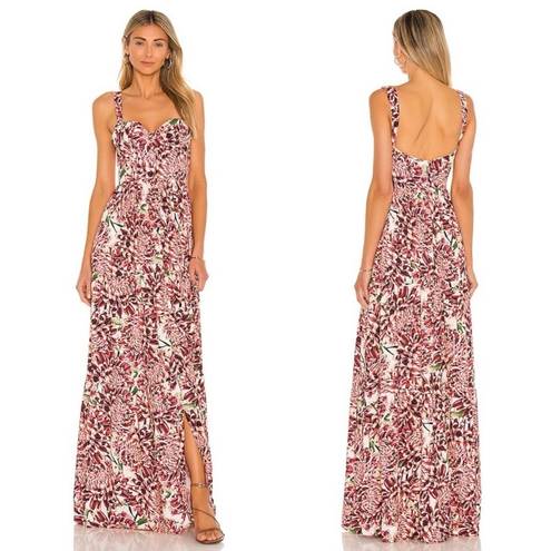 Agua Bendita  Cotton Blare Floral Maxi Dress S