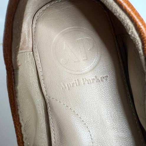 Parker April  Perfect Flats Brown Leather Shoe Size 9