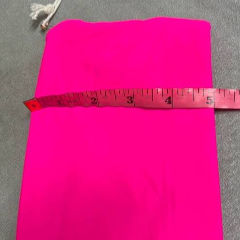 Good American  Womens 0 Swimwear Swim Bikini Top Hot Pink Strapless Bandeau NWT