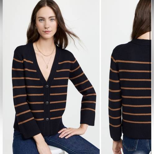 Vince  Wool Cashmere Breton Stripe‎ Cardigan XXXL