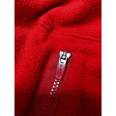 Free People  Movement Women’s Large L Red Fleece Good Pullover Jacket