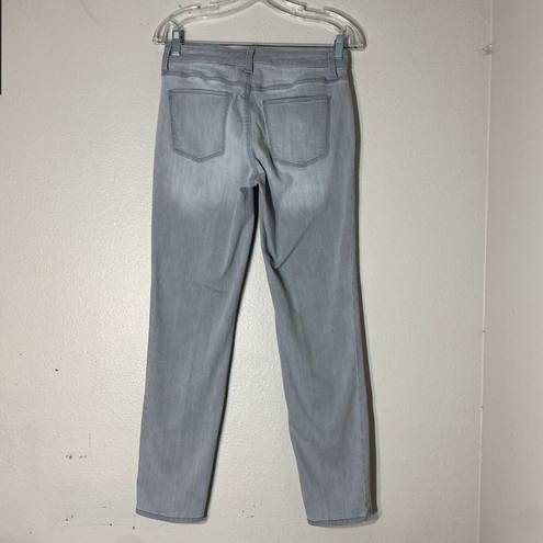 Talbots  Flawless Five-Pocket Slim Ankle Gray Jeans Women's Size 2 Stretch Denim