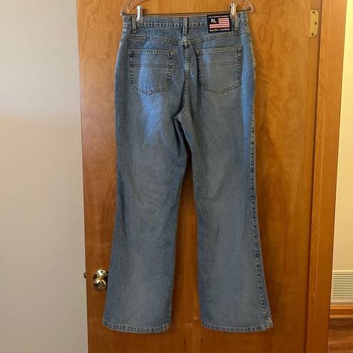 Polo  Ralph Lauren Jeans Flare Vintage 90s Y2K Flag Logo Light Size 12 12x31