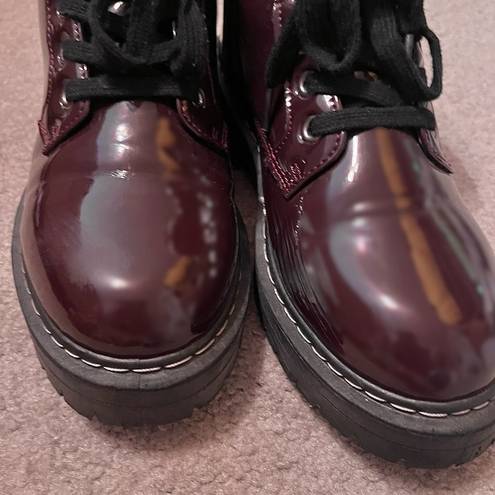True Craft Women’s Faux Leather Combat Boots