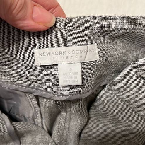 Krass&co NY& sz 10 average grey pants some stretch EUC