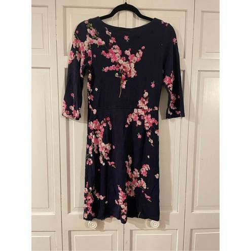 Blossom Joules Beth navy floral cherry  sheath dress