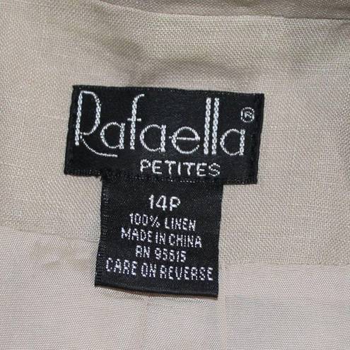 Rafaella  Petites Vintage Linen one-button Blazer size 14P