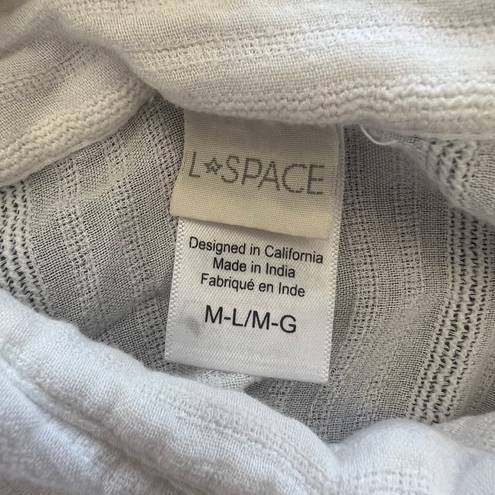 l*space Anita White Coverup Tunic Shirt
