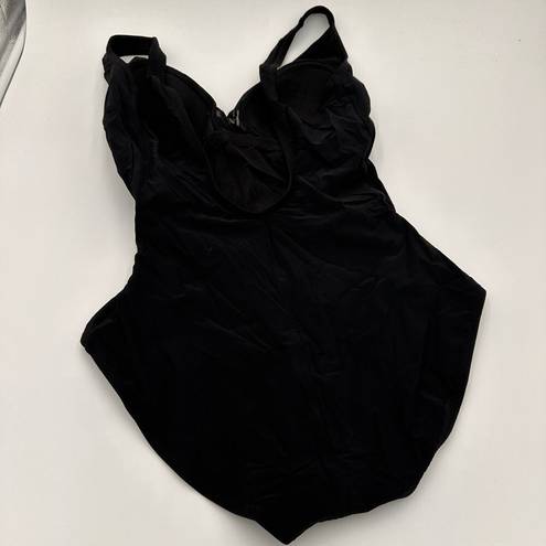 Gottex  Black Wrap Swimsuit One Piece Size 16