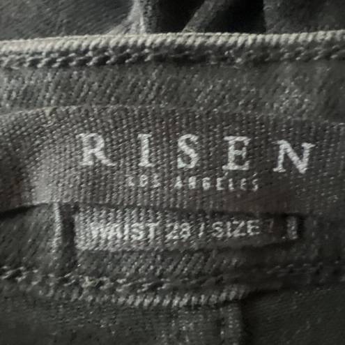Onyx Risen Jeans Womens 28 7 High Rise Vintage Washed Skinny  Trashed Destroyed