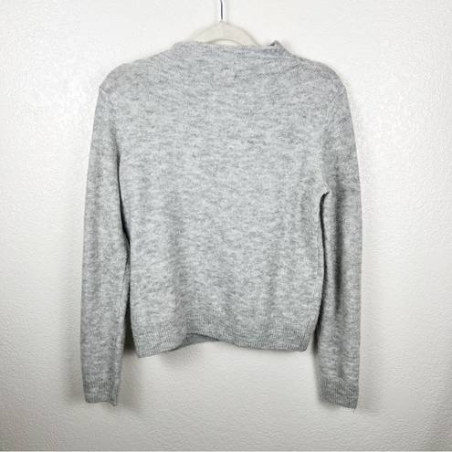 Juicy Couture  Gray Rhinestone Detail Mock Neck Sweater Size XS