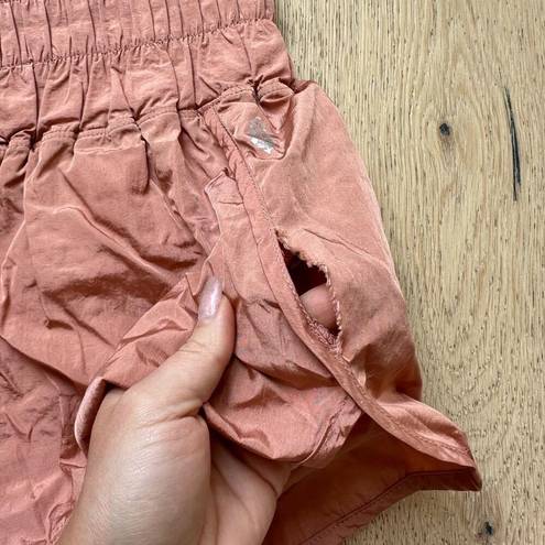 Free People  Movement Way Home High Rise Brushed Apricot Peach Size Small Shorts